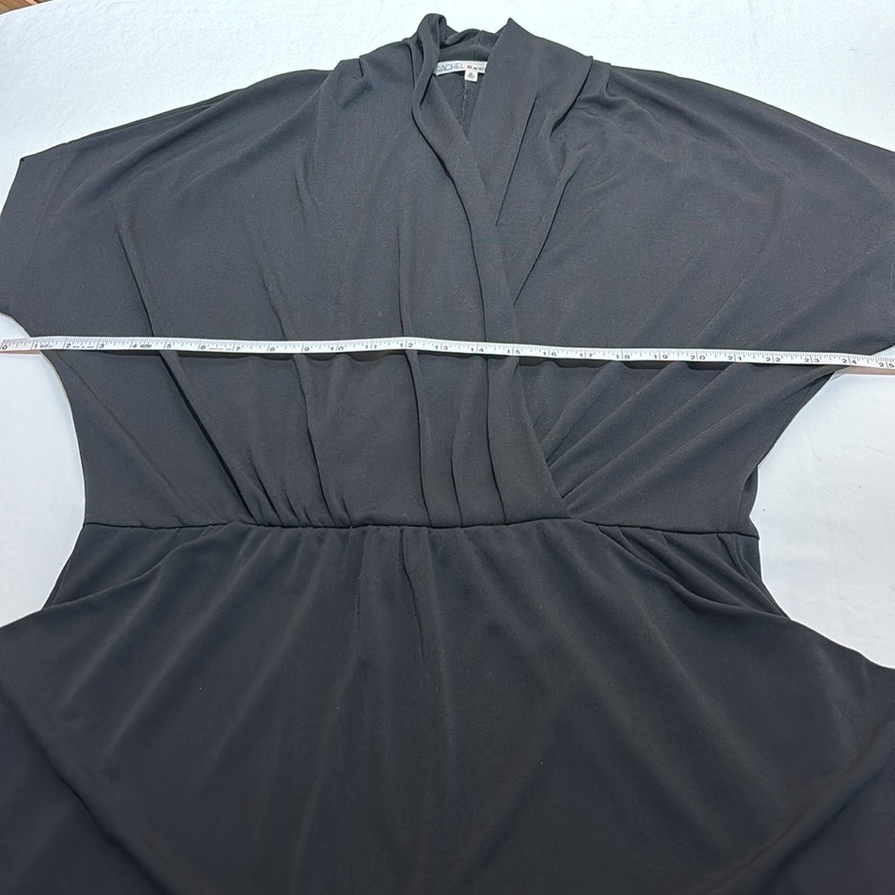 Excellent Black Pullover Kimono Dress Size M - Picture 6 of 14